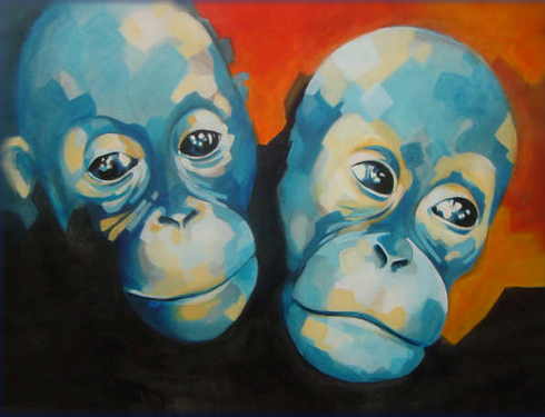 coppia-di-scimpanze