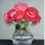 Vaso di rose rosse 21x35
